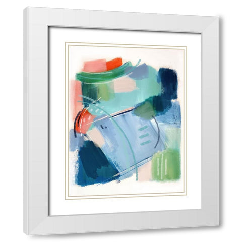 Lake House II White Modern Wood Framed Art Print with Double Matting by Jerry, Alison