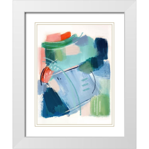 Lake House II White Modern Wood Framed Art Print with Double Matting by Jerry, Alison