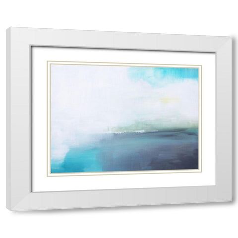 Mystic Cove White Modern Wood Framed Art Print with Double Matting by Jerry, Alison