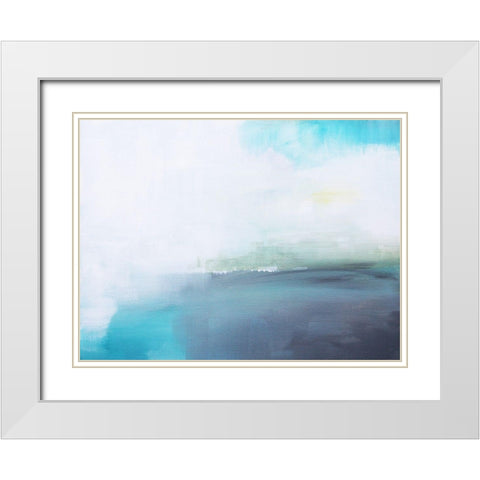 Mystic Cove White Modern Wood Framed Art Print with Double Matting by Jerry, Alison