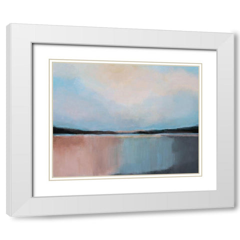 Canyon Lake White Modern Wood Framed Art Print with Double Matting by Jerry, Alison