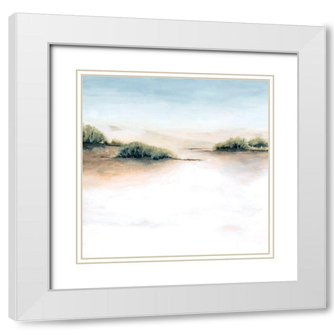 Faded Dunes I White Modern Wood Framed Art Print with Double Matting by Popp, Grace