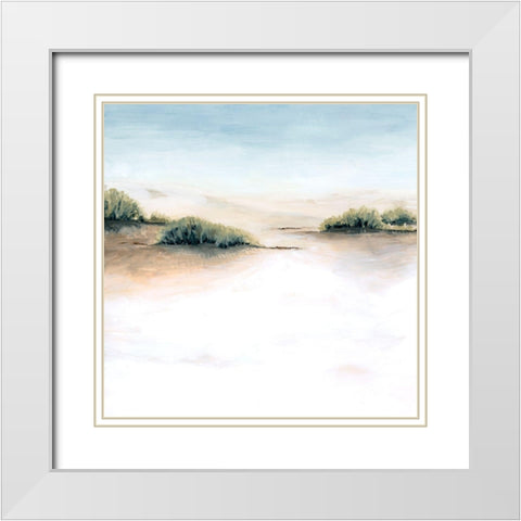 Faded Dunes I White Modern Wood Framed Art Print with Double Matting by Popp, Grace
