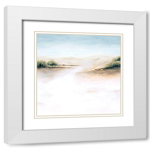 Faded Dunes II White Modern Wood Framed Art Print with Double Matting by Popp, Grace