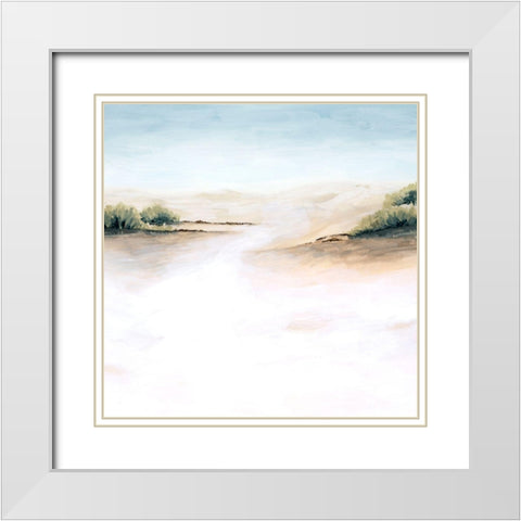 Faded Dunes II White Modern Wood Framed Art Print with Double Matting by Popp, Grace