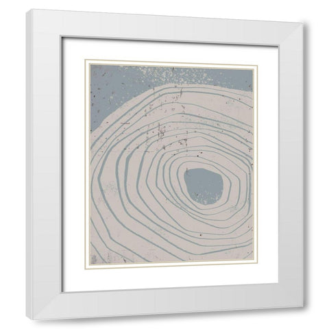 Lithic Loop I White Modern Wood Framed Art Print with Double Matting by Green, Jacob