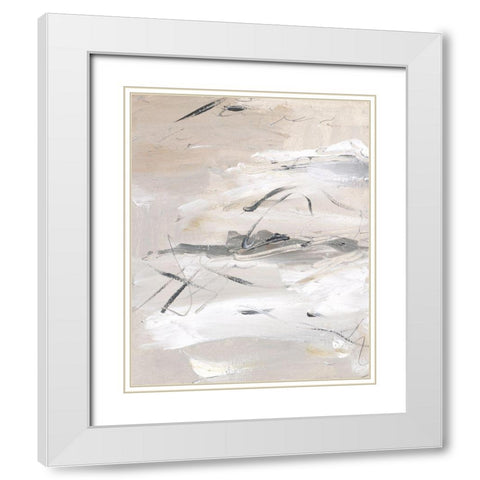 Ceramic Surface II White Modern Wood Framed Art Print with Double Matting by Wang, Melissa