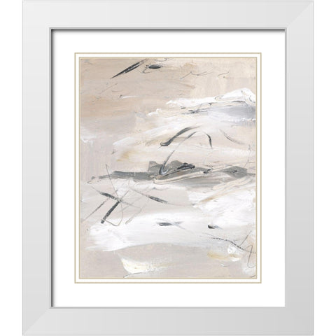 Ceramic Surface II White Modern Wood Framed Art Print with Double Matting by Wang, Melissa