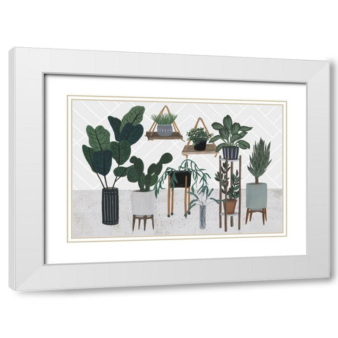 Family Portrait I White Modern Wood Framed Art Print with Double Matting by Wang, Melissa