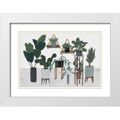 Family Portrait I White Modern Wood Framed Art Print with Double Matting by Wang, Melissa