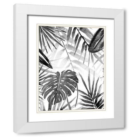 Jungle Walk II White Modern Wood Framed Art Print with Double Matting by Warren, Annie