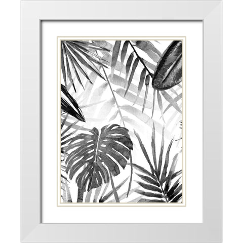 Jungle Walk II White Modern Wood Framed Art Print with Double Matting by Warren, Annie