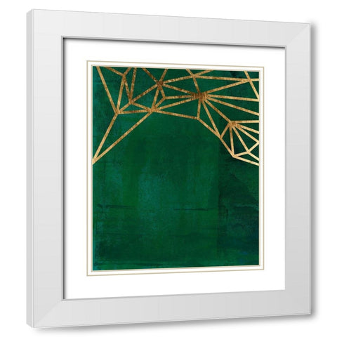 Jungle Web II White Modern Wood Framed Art Print with Double Matting by Green, Jacob