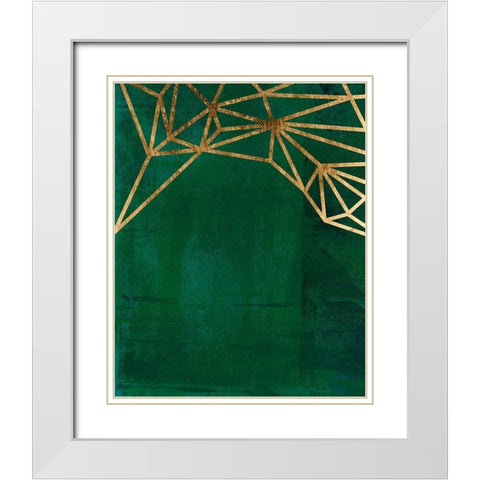 Jungle Web II White Modern Wood Framed Art Print with Double Matting by Green, Jacob