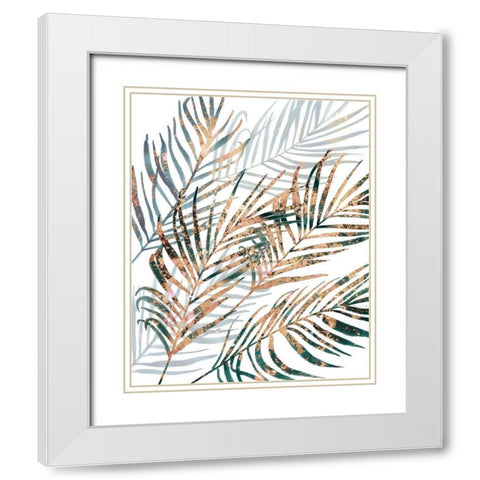 Summer Gaze II White Modern Wood Framed Art Print with Double Matting by Wang, Melissa