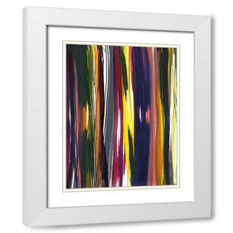 Painterly II White Modern Wood Framed Art Print with Double Matting by Fuchs, Jodi