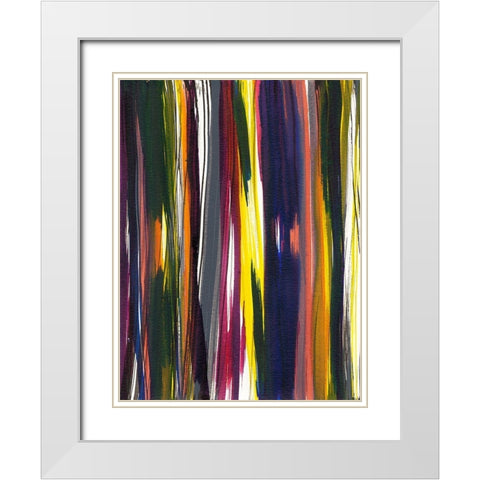 Painterly II White Modern Wood Framed Art Print with Double Matting by Fuchs, Jodi