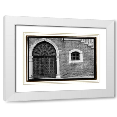 Venice Facade II White Modern Wood Framed Art Print with Double Matting by DeNardo, Laura