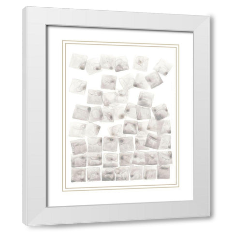 Square Root II White Modern Wood Framed Art Print with Double Matting by Lam, Vanna