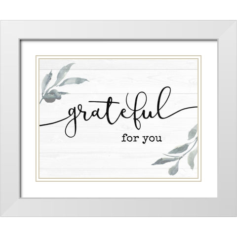 Faithful Script II White Modern Wood Framed Art Print with Double Matting by Borges, Victoria