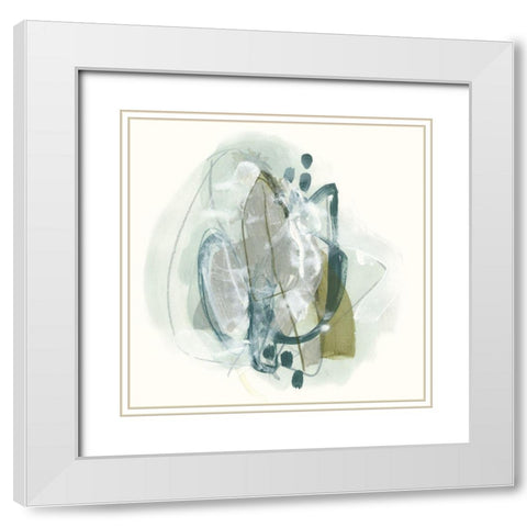 Omnipollos Flora I White Modern Wood Framed Art Print with Double Matting by Vess, June Erica