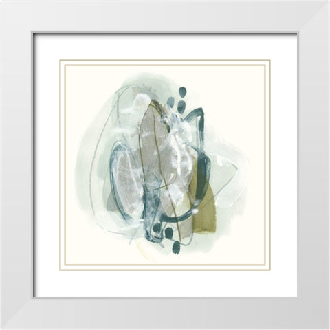 Omnipollos Flora I White Modern Wood Framed Art Print with Double Matting by Vess, June Erica