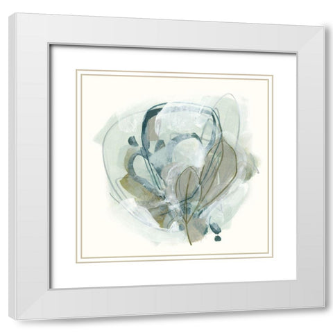 Omnipollos Flora III White Modern Wood Framed Art Print with Double Matting by Vess, June Erica