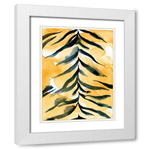 Jungle Jacket I White Modern Wood Framed Art Print with Double Matting by Green, Jacob