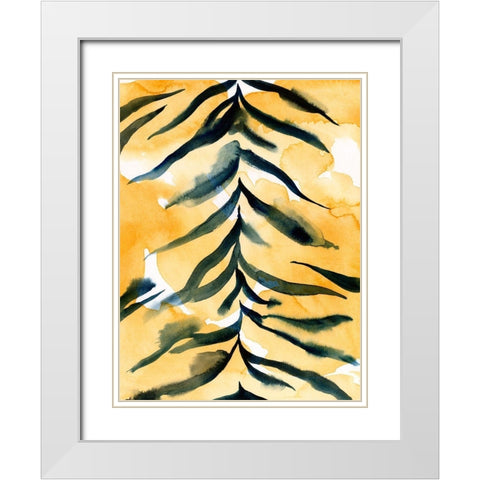 Jungle Jacket I White Modern Wood Framed Art Print with Double Matting by Green, Jacob