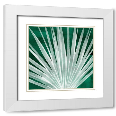 Velvet Palm I White Modern Wood Framed Art Print with Double Matting by Popp, Grace