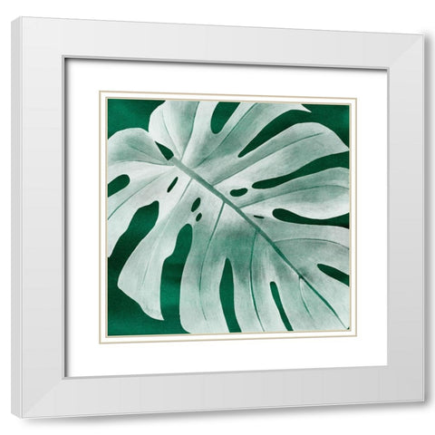 Velvet Palm IV White Modern Wood Framed Art Print with Double Matting by Popp, Grace