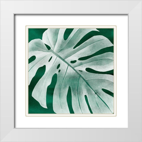 Velvet Palm IV White Modern Wood Framed Art Print with Double Matting by Popp, Grace