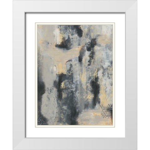 Oscuro II White Modern Wood Framed Art Print with Double Matting by Moore, Regina