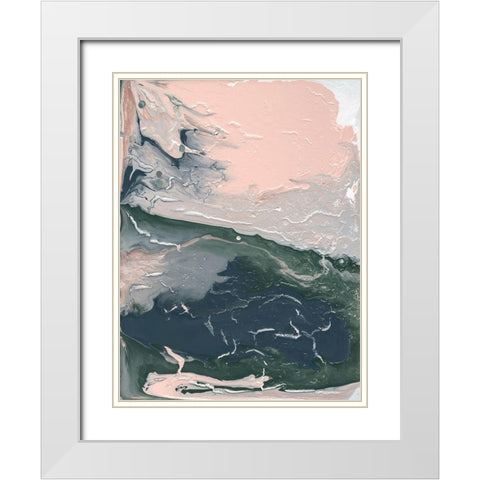 Sage Advice Abstract I White Modern Wood Framed Art Print with Double Matting by Sizemore, Natalie