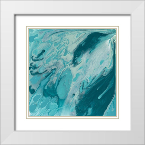 Spring Tide II White Modern Wood Framed Art Print with Double Matting by Studio W