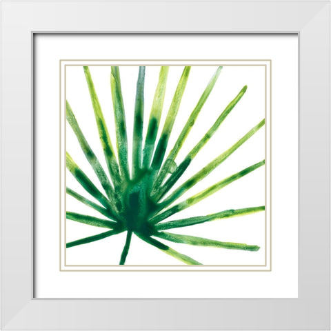 Tropical Jewel I White Modern Wood Framed Art Print with Double Matting by Vess, June Erica