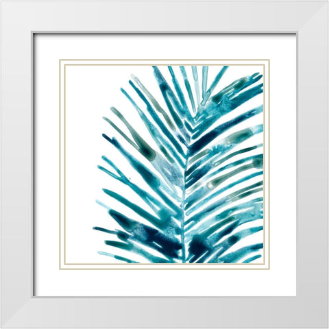 Tropical Jewel III White Modern Wood Framed Art Print with Double Matting by Vess, June Erica