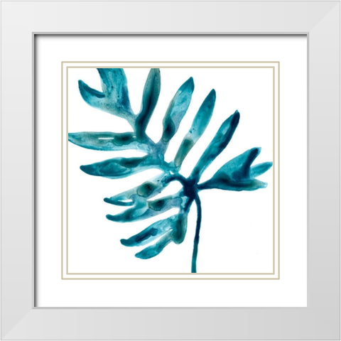 Tropical Jewel IV White Modern Wood Framed Art Print with Double Matting by Vess, June Erica