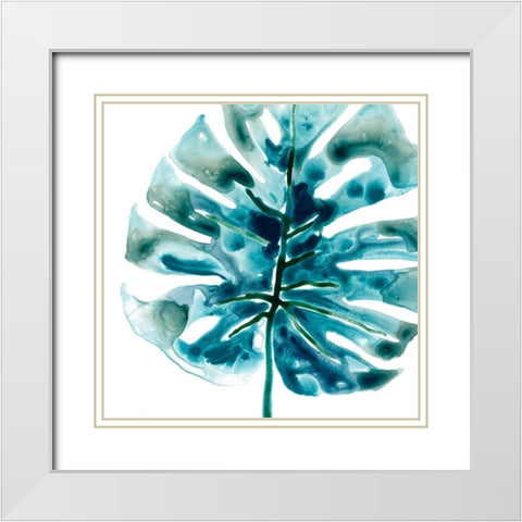 Tropical Jewel VIII White Modern Wood Framed Art Print with Double Matting by Vess, June Erica