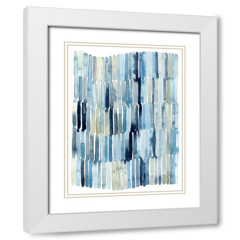 Beach Wash I White Modern Wood Framed Art Print with Double Matting by Popp, Grace