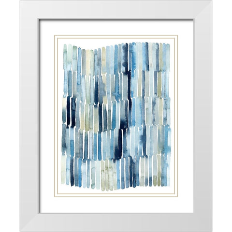 Beach Wash I White Modern Wood Framed Art Print with Double Matting by Popp, Grace
