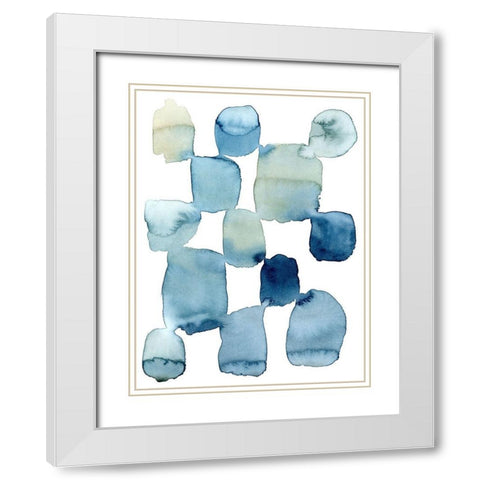 Beach Wash II White Modern Wood Framed Art Print with Double Matting by Popp, Grace