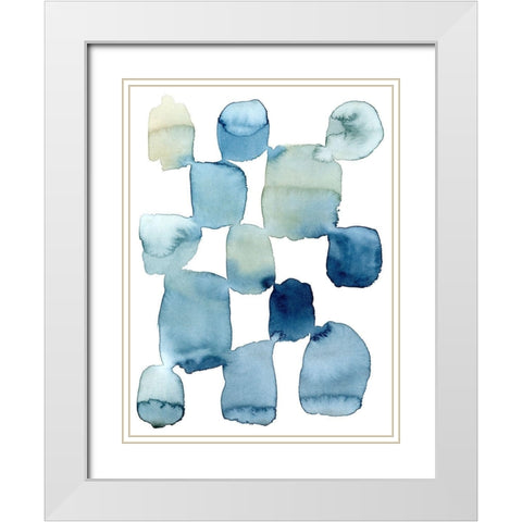 Beach Wash II White Modern Wood Framed Art Print with Double Matting by Popp, Grace