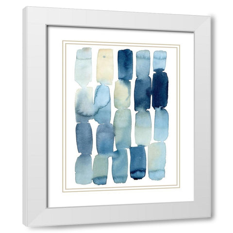 Beach Wash III White Modern Wood Framed Art Print with Double Matting by Popp, Grace