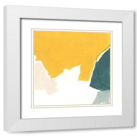 Tilt VIII White Modern Wood Framed Art Print with Double Matting by Vess, June Erica