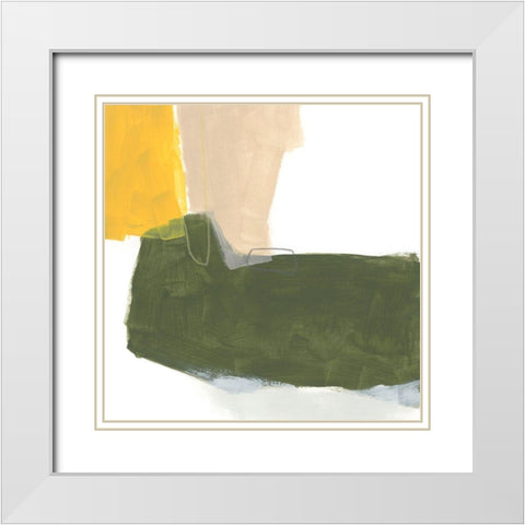 Tilt IX White Modern Wood Framed Art Print with Double Matting by Vess, June Erica
