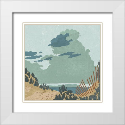 Hidden Dune I White Modern Wood Framed Art Print with Double Matting by Green, Jacob