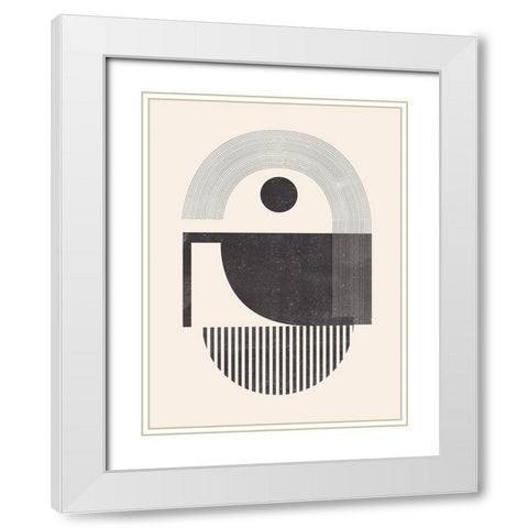 Unknown Space I White Modern Wood Framed Art Print with Double Matting by Wang, Melissa