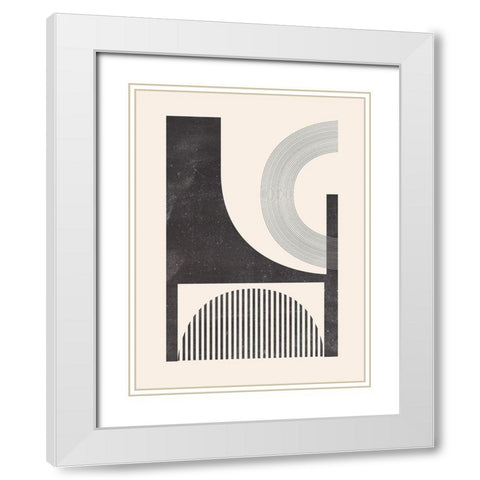 Unknown Space II White Modern Wood Framed Art Print with Double Matting by Wang, Melissa