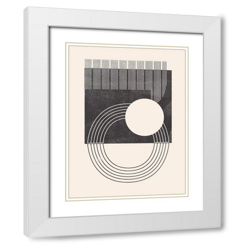 Unknown Space III White Modern Wood Framed Art Print with Double Matting by Wang, Melissa